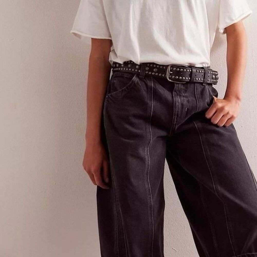 Free People Olsen Cuffed Crop Barrel Jeans - Picture 3 of 9